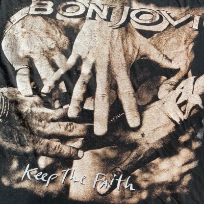1992 Bon Jovi Keep The Faith Promotion T-Shirt - Image 2