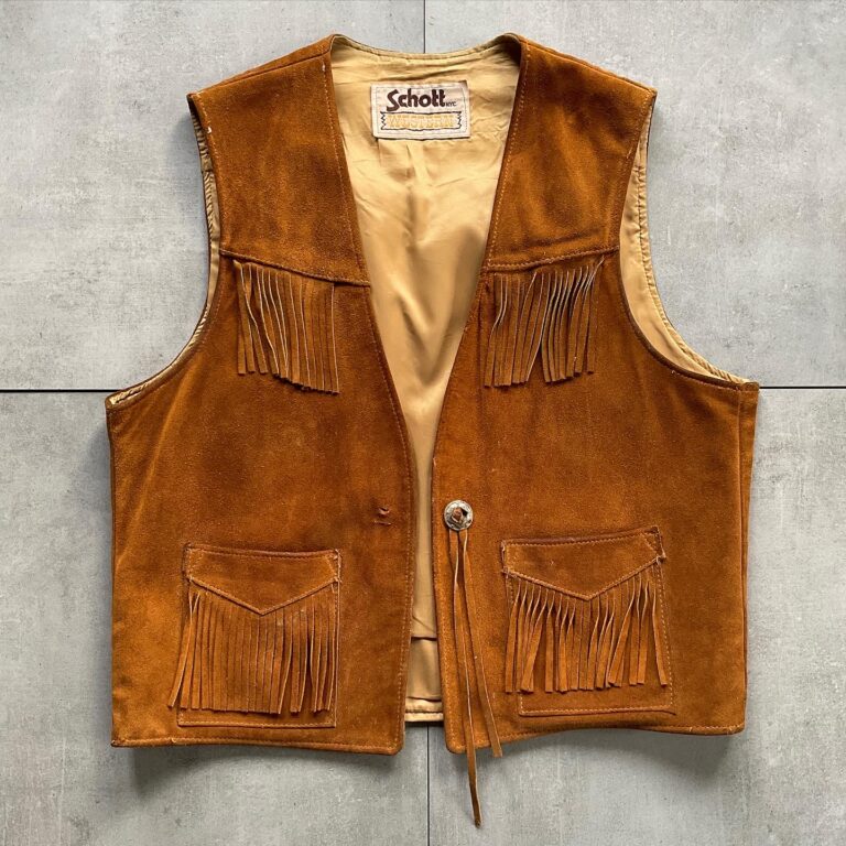 1970s Schott Western Wear Suede Vest