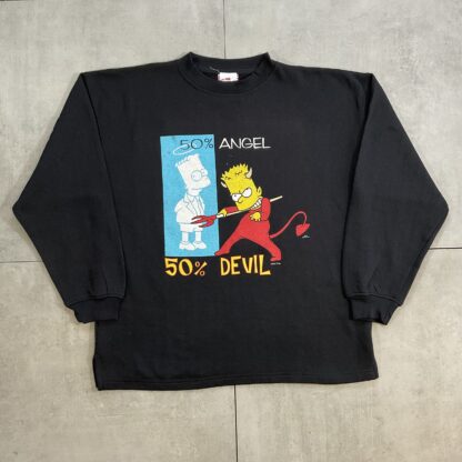 1999 The Simpsons 50% Angel 50% Devil Sweater