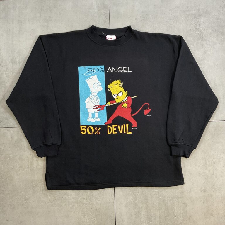 1999 The Simpsons 50% Angel 50% Devil Sweater
