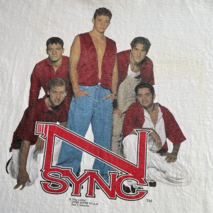 1996 N Sync Boyband T-Shirt - Image 2