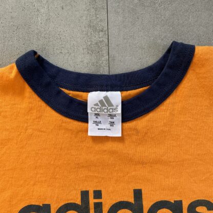 1990s Adidas Simple Spellout T-Shirt - Image 4