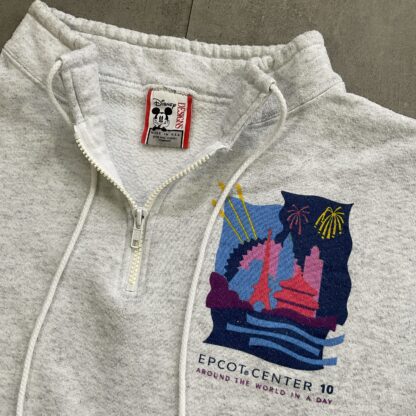 1990s Disney Epcot Center Quarter Zip Sweater - Image 2