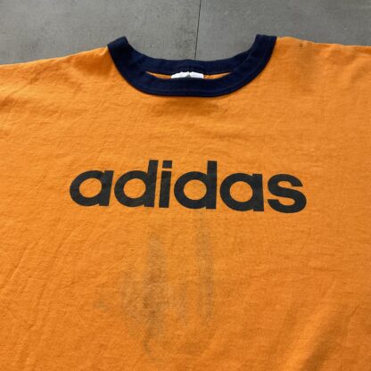 1990s Adidas Simple Spellout T-Shirt - Image 2