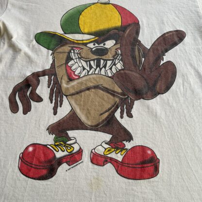 1997 Looney Tunes Rasta Taz T-Shirt - Image 2