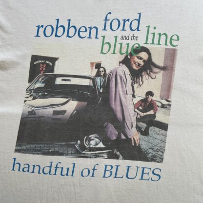 1995 Robben Ford And The Blue Line Handful Of Blues T-Shirt - Image 2