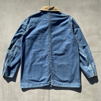 1990s Rifle Denim Chore Coat Jacket - Image 4