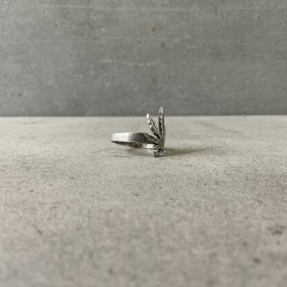 Vintage S925 Weed Logo Ring - Image 2