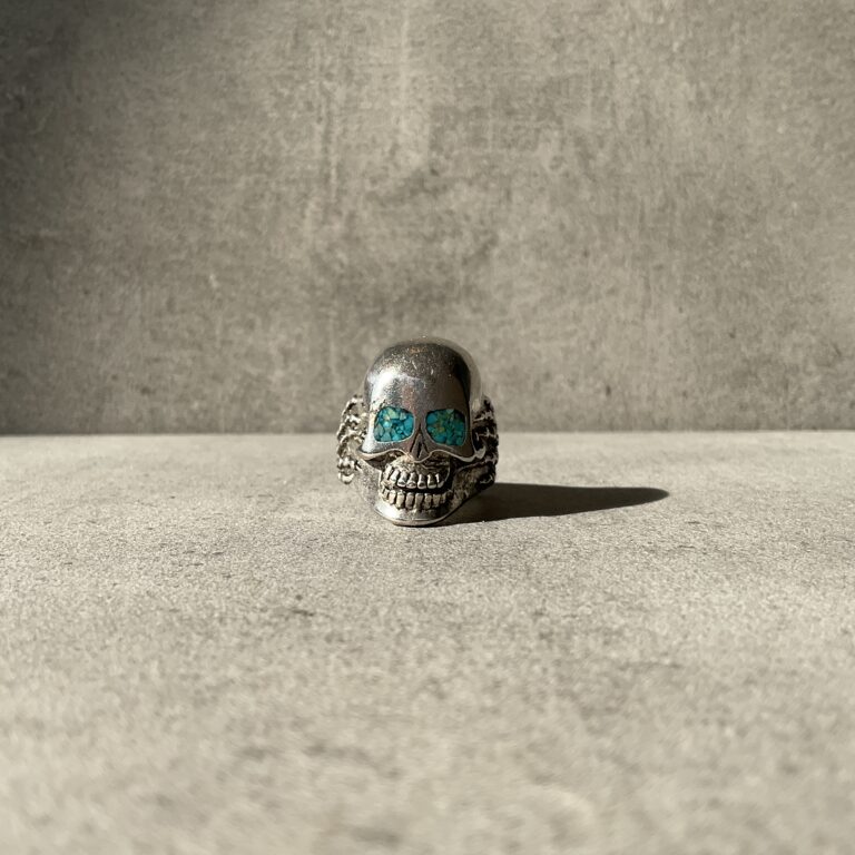 Vintage Sterling Silver Skull Ring