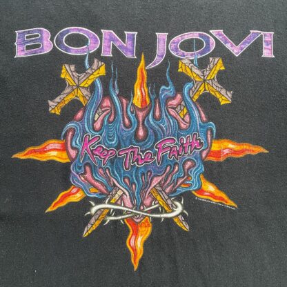 1993 Bon Jovi Keep The Faith World Tour T-Shirt - Image 2