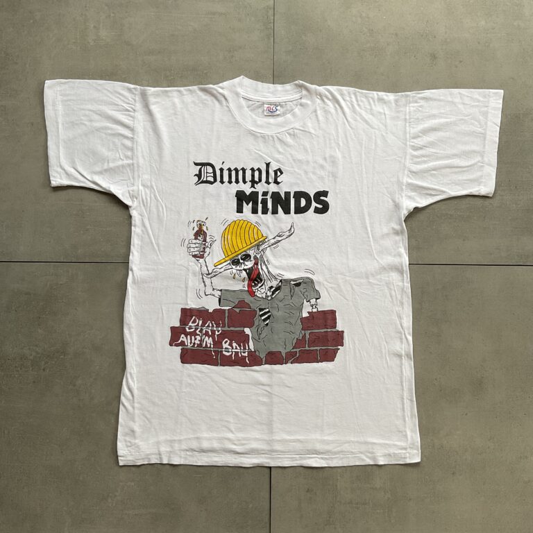 1988 Dimple Minds Blau Aufm Bau T-Shirt