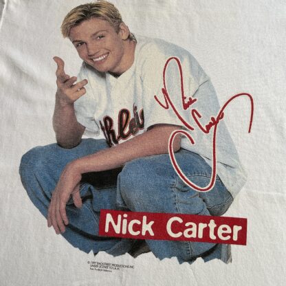 1997 Nick Carter Backstreet Boys T-Shirt - Image 3