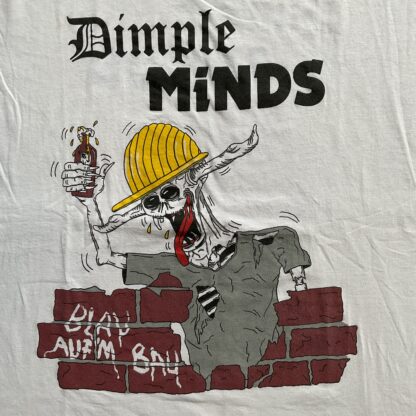1988 Dimple Minds Blau Aufm Bau T-Shirt - Image 2