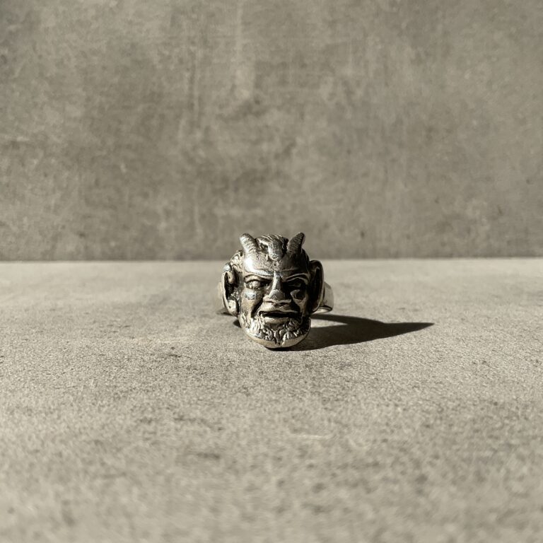 Vintage S925 Sabbatic Goat Ring