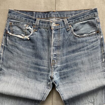 1989 Levis 501 Light Washed Jeans - Image 2
