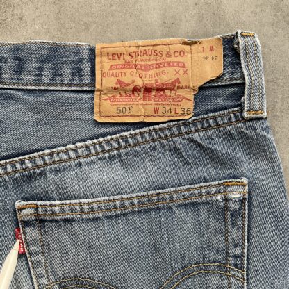 1989 Levis 501 Light Washed Jeans - Image 5