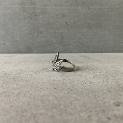 Vintage S925 Weed Logo Ring - Image 3