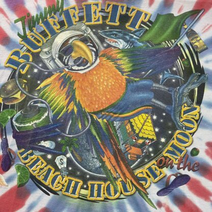 2000 Jimmy Buffet Beach House On The Moon T-Shirt - Image 2