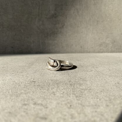Vintage Sterling Snake Ring - Image 3