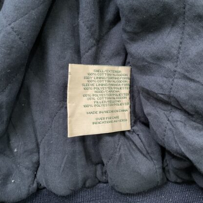 1990s Two Tone Denim College Bomber Jacket - Image 4