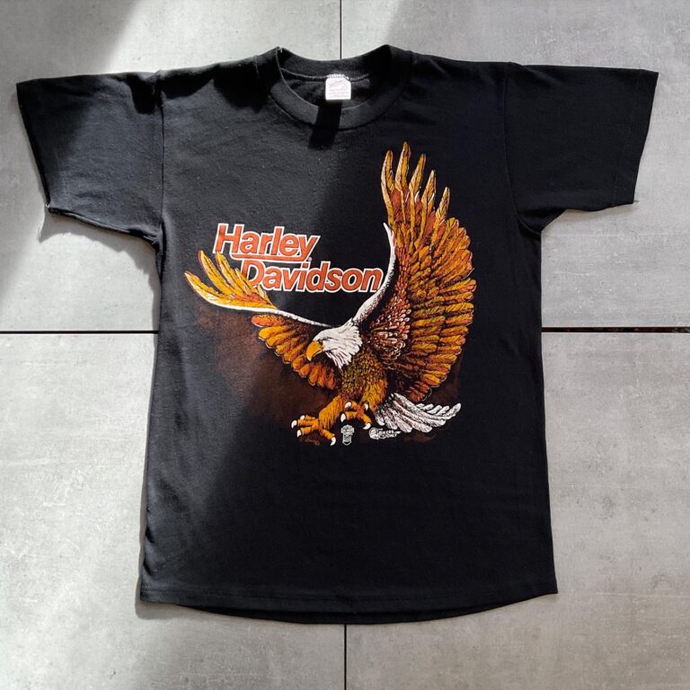 1980s Harley Davidson Fiery Eagle T-Shirt