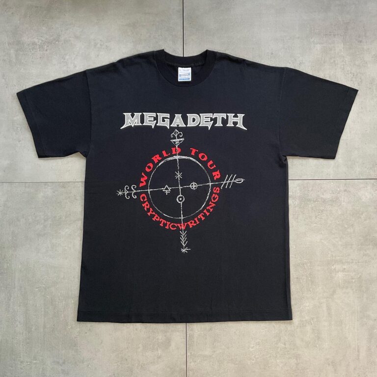 1997 Megadeth Cryptic Writing T-Shirt
