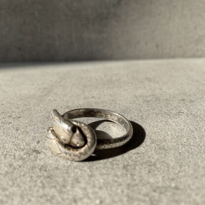 Vintage Sterling Snake Ring - Image 4