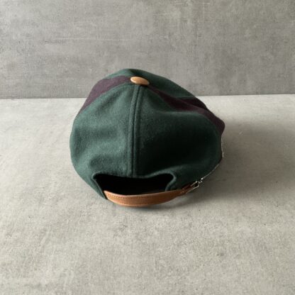 1980s LaCoste Panelled Leather Cap - Image 3