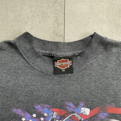 1988 Harley Davidson The Strong Survive 3D Emblem T-Shirt - Image 3