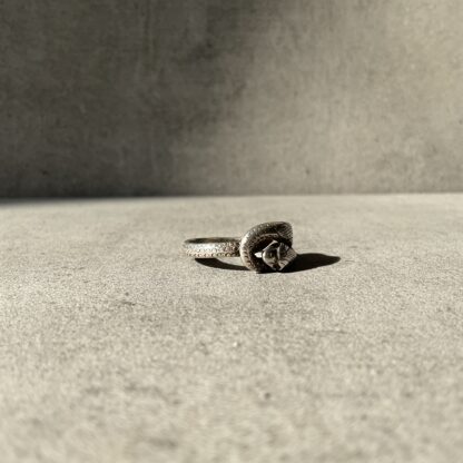 Vintage Sterling Snake Ring - Image 2