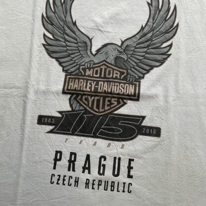 2018 Harley Davidson 115 Years Prague T-Shirt - Image 2