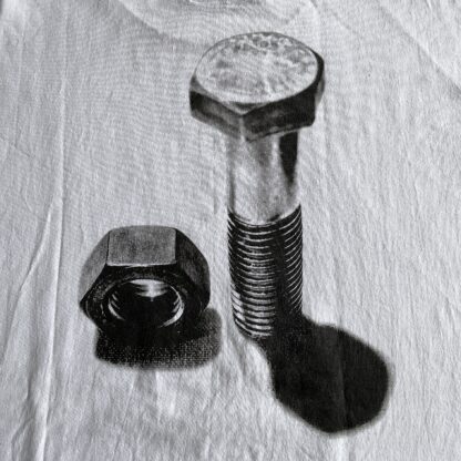 1990s Armani Exchange Nut And Bolt T-Shirt - Image 2