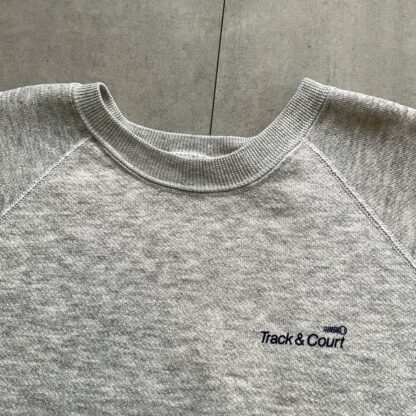 1990s Track & Court Heather Grey Sweater - Image 2