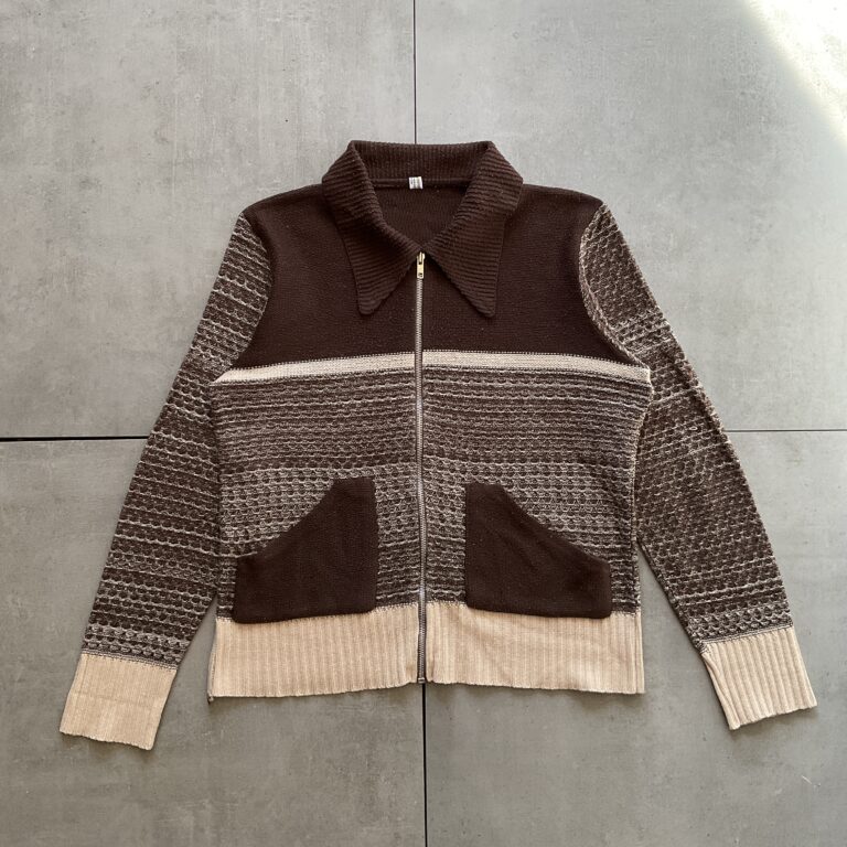 1970s Knitted Two Pocket Cardigan