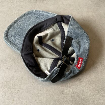 1990s Levis Strauss Leather Cap - Image 3
