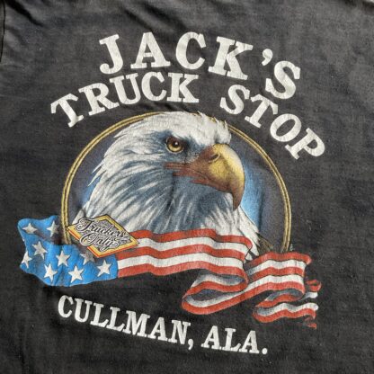 1988 Date A Trucker Ride All Night 3D Emblem T-Shirt - Image 7