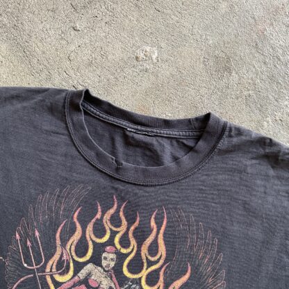 2000s Harley Davidson Devilish Woman T-Shirt - Image 3