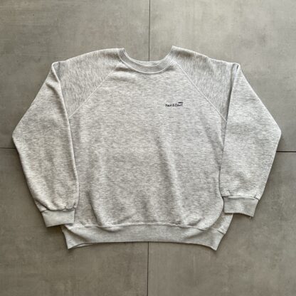 1990s Track & Court Heather Grey Sweater
