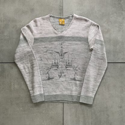 2000s Oakley Painted Butterfly Tattoo Knitted Sweater