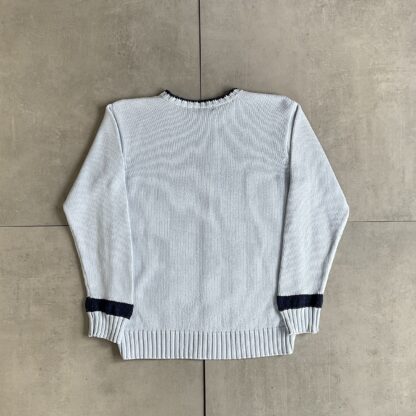 1990s Ralph Lauren Baby Blue Knitted Sweater - Image 3