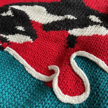 1980s Killer Whale Hand Knitted Sweater - Image 2