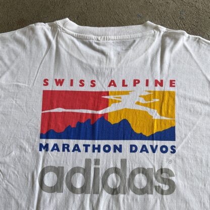 1990s Swiss Alpine Marathon Adidas T-Shirt - Image 2