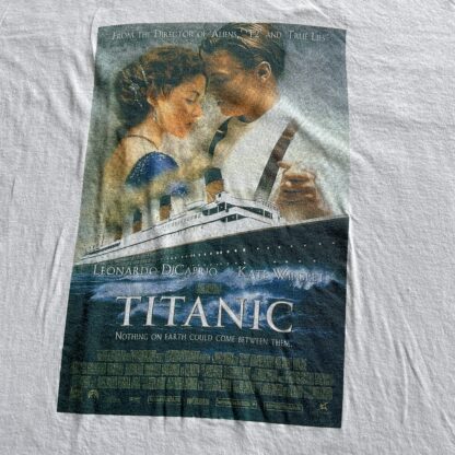 1997 Titanic Movie Promotional Poster T-Shirt - Image 2