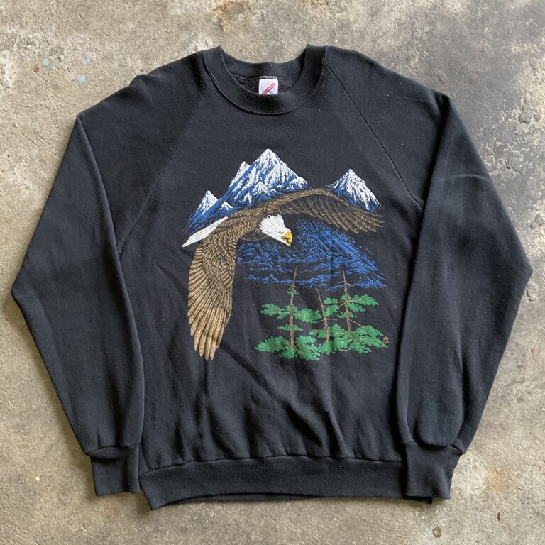 1990s Eagle Printed Nature Sweatshirt