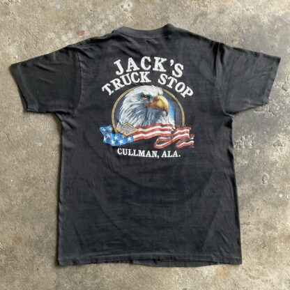 1988 Date A Trucker Ride All Night 3D Emblem T-Shirt - Image 6