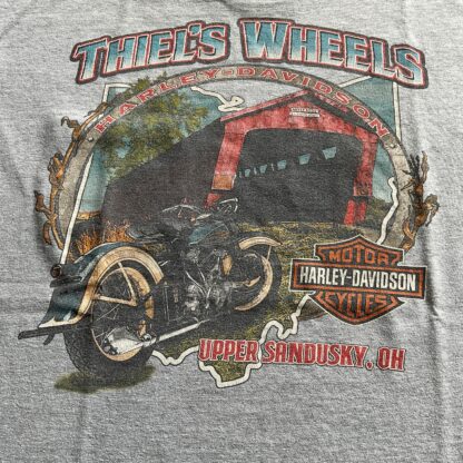 2000s Thiel‘s Wheels Harley Davidson T-Shirt - Image 2