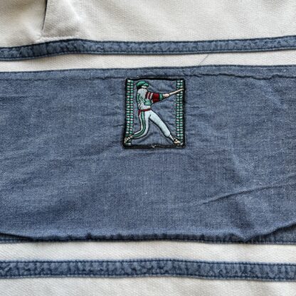 1990s Baseball Embroidered Rugby Sweater - Image 2