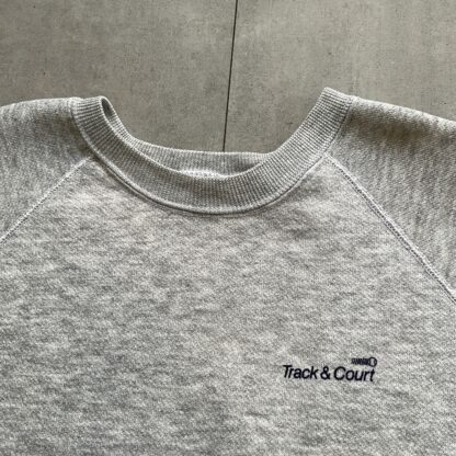 1990s Track & Court Heather Grey Sweater - Image 3