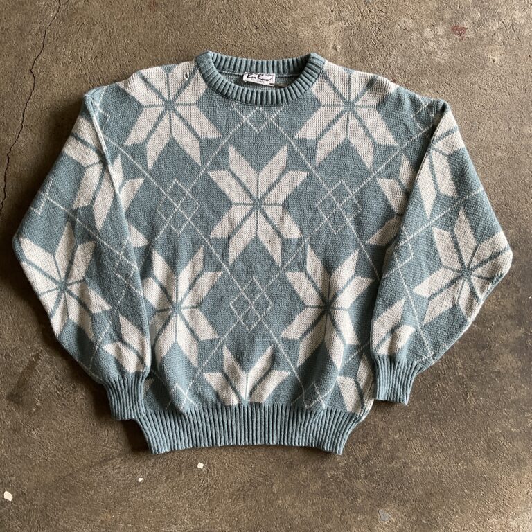 1990s Snowflake Knitted Sweater