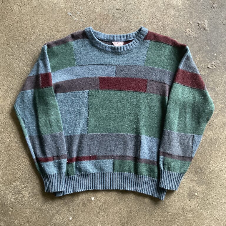 1980s/90s Patchwork Knitted Sweater